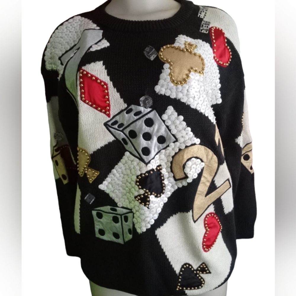 Vintage Lucky Gambling Sweater